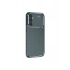 Samsung Galaxy S24 Fe Kılıf Auto Focus Karbon Kapak - Koyu Yeşil