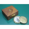 Ahşap Kutulu Pirinç Pusula Model 9