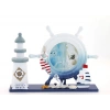 Ahşap Marin Deniz Feneri Dümenli Çerceve Model 1