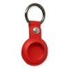 Airtag Anahtarlık Deri Kılıf - Kırmızı