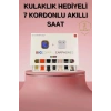 Akıllı Saat Bluetooth Kulaklık Hediyeli Bildirim Görme Sesli Görüşme Çoklu Kordon