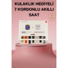 Akıllı Saat Bluetooth Kulaklık Hediyeli Bildirim Görme Sesli Görüşme Çoklu Kordon