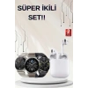 Akıllı Saat ve Kulaklık Seti Dokunmatik Ekran 5.0 Bluetooth Bağlantılı Sesli Görüşme