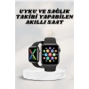 Akıllı Saat Wireless Şarj Yüksek Çözünürlüklü Müzik Dinleme Sesli Cevaplama