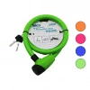 ANAHTARLI KALIN MOTOR - BİSİKLET KİLİT ÇELİK TEL RENKLİ KILIF 18MMX100CM (5324)