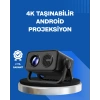 Android Tv 11 İşletim Sistemli Elektrikli Odaklama Projektör