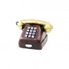 ANKESÖRLÜ TELEFON VİNTAGE DEKORATİF BİBLO 9.5X9.5CM REÇİNE (5324)