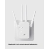 Antenli WiFi Repeater 300m2 Kapsama Alanı WPA3 Güvenlikli