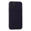 Apple İphone 11 Pro Kılıf Kelvin Kartvizitli Silikon - Derin Mor