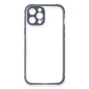 Apple İphone 12 Pro Kılıf Miami Şeffaf Silikon - Gri