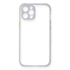 Apple İphone 12 Pro Kılıf Miami Şeffaf Silikon - Lila