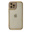 Apple İphone 12 Pro Max Kılıf Liva Lens Silikon - Lila