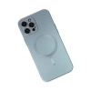 Apple İphone 12 Pro Max Kılıf Moshi Lens Magneticsafe Silikon - Sierra Blue