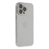 Apple İphone 13 Pro Max Kılıf Luko Lens Silikon - Gümüş