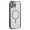 Apple İphone 13 Pro Max Kılıf Magneticsafe Lazer Silikon - Siyah