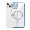 Apple İphone 14 Kılıf Joke Simli Magneticsafe Kılıf - Mavi