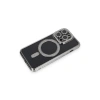 Apple İphone 14 Pro Max Kılıf Joke Simli Magneticsafe Kılıf - Gri