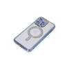 Apple İphone 14 Pro Max Kılıf Joke Simli Magneticsafe Kılıf - Mavi