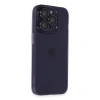 Apple İphone 14 Pro Max Kılıf Luko Lens Silikon - Derin Mor