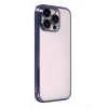Apple İphone 15 Pro Max Razer Lensli Silikon - Lacivert