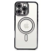 Apple İphone 16 Pro Kılıf Joke Simli Magneticsafe Kılıf - Siyah