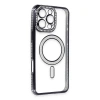 Apple İphone 16 Pro Max Kılıf Joke Simli Magneticsafe Kılıf - Gri