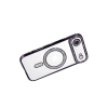 Apple İphone 17 Air Joke Simli Magneticsafe Kılıf - Derin Mor