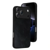 Apple İphone 17 Pro Aras Deri Kapak - Siyah