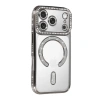 Apple İphone 17 Pro Joke Simli Magneticsafe Kılıf - Gümüş