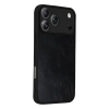 Apple İphone 17 Pro Max Aras Deri Kapak - Siyah
