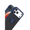 Apple İphone 17 Pro Montreal Yüzüklü Silikon Kapak - Lacivert