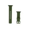 Apple Watch 38mm Kr408 Çizgili Silikon Kordon (SAAT DEĞİLDİR) - Koyu Yeşil