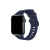 Apple Watch 38mm Kr408 Çizgili Silikon Kordon (SAAT DEĞİLDİR) - Lacivert