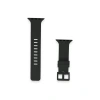 Apple Watch 38mm Kr408 Çizgili Silikon Kordon (SAAT DEĞİLDİR) - Siyah