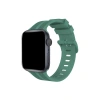 Apple Watch 38mm Kr408 Çizgili Silikon Kordon (SAAT DEĞİLDİR) - Yeşil