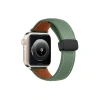 Apple Watch 38mm Kr414 Daks Deri Kordon (SAAT DEĞİLDİR) - Koyu Yeşil