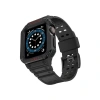 Apple Watch 42mm Kr401 Silikon Kordon (SAAT DEĞİLDİR) - Siyah