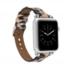 Apple Watch Uyumlu Deri Kordon 42-44-45mm ST Leopar NE