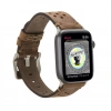 Apple Watch Uyumlu Deri Kordon Vigo 42-44-45mm G2 Kahve