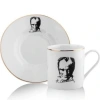 Atatürk Tasarımlı Porselen 2li Kahve Seti