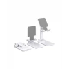 Ayarlanabilir Ergonomik Katlanabilir Masaüstü Telefon Tutucu Beyaz