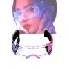 Aydınlatmalı Led Parti Gözlüğü Çok Renkli Modlu Cyberpunk Tasarım