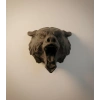 Ayı Tasarım Siyah 3d Duvar Heykeli
