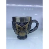 Baykuş Çelik Kupa Bardak Kod 6931