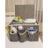 Bebek Beşik Başucu Düzenleyici Kapaklı 5 Bölmeli Organizer