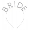 Bekarlığa Veda Kristal Taşlı Gümüş Bride Tacı