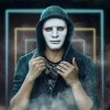 Beyaz Renk Hip Hop Anonim Jabbawockeez Dans Maskesi 18x19 cm (5324)