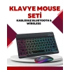 Bluetooth 5.3 Destekli Şarjlı Taşınabilir Klavye + Mouse Kombinasyonu