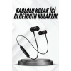 Bluetooth Bağlantılı Kablolu Mıknatıslı Sport Kulaklık