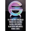 Bluetooth Hoparlör 15w Kablosuz Hızlı Şarj Led Gece Lambası